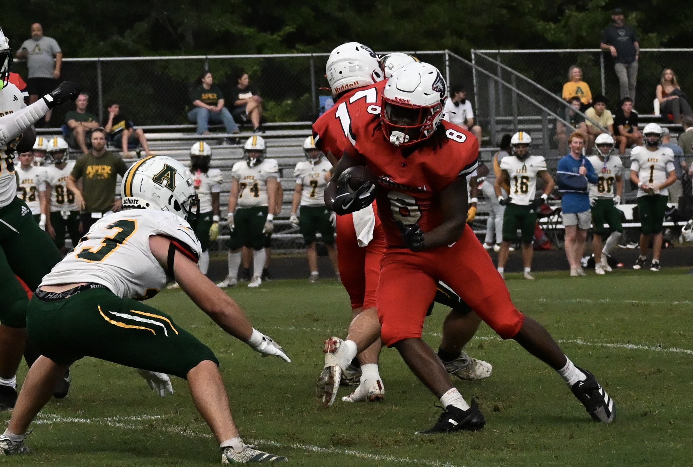 Jordan wins conference opener, game ends early due to injured Apex player