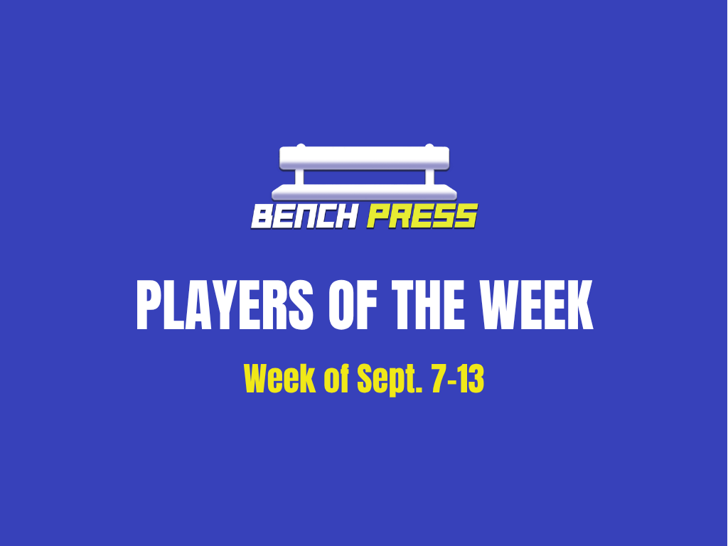 Players of the week: Sept. 7-13